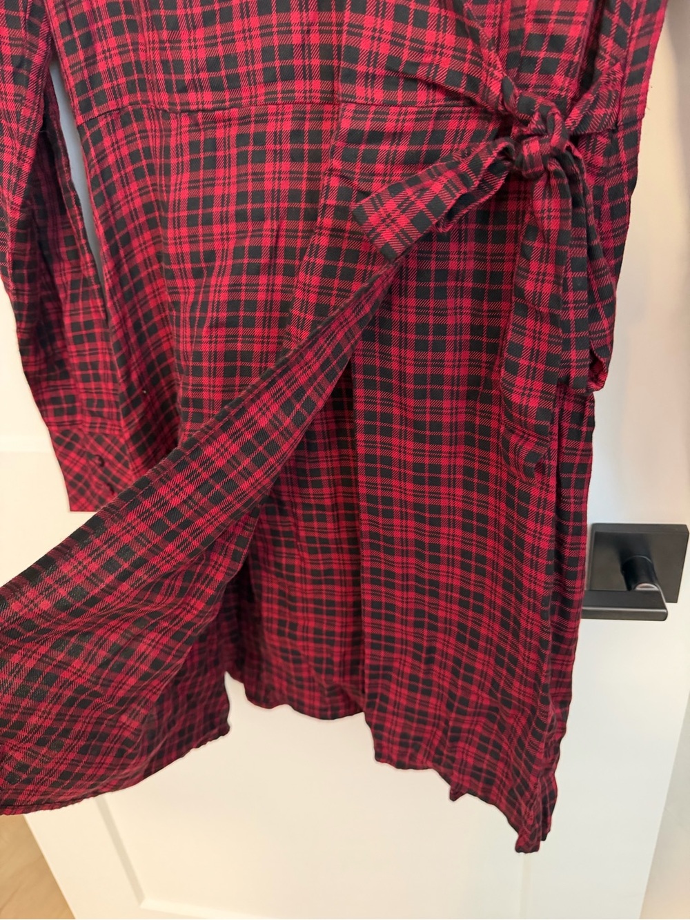 Cute Plaid Wrap Dress by Sanctuary. - Picture 3 of 7